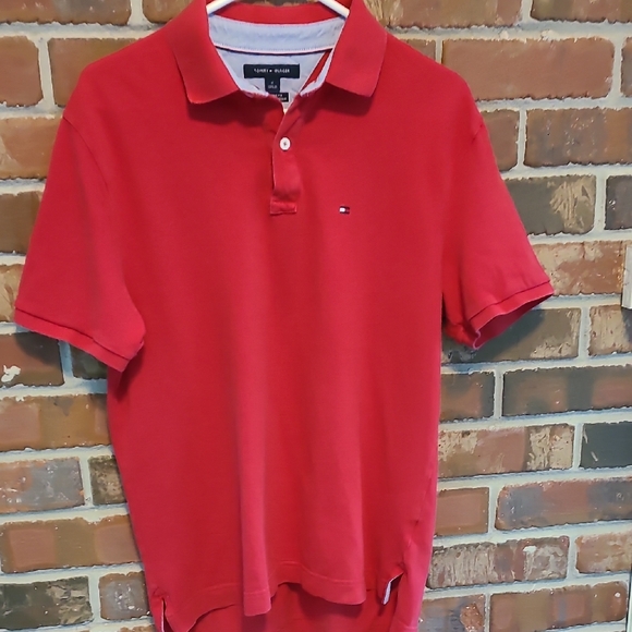 Tommy Hilfiger Other - Tommy Hilfiger Vibrant Red Classic Fit Polo Shirt, Size Medium